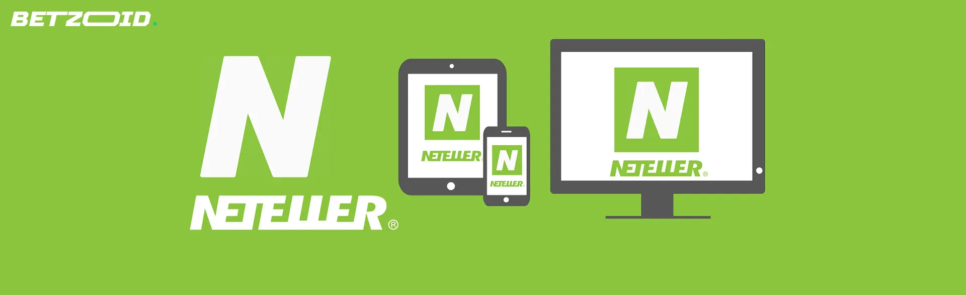 Iconos de dispositivos con el logotipo de Neteller.