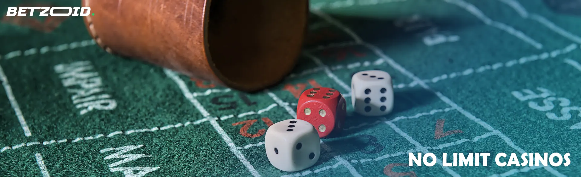 Dice next to the bowl for throwing.