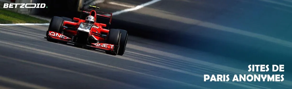 Voiture de Formule 1 sur la piste pendant la course.