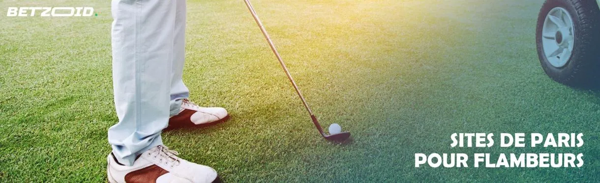 Un golfeur se prépare pour un coup.