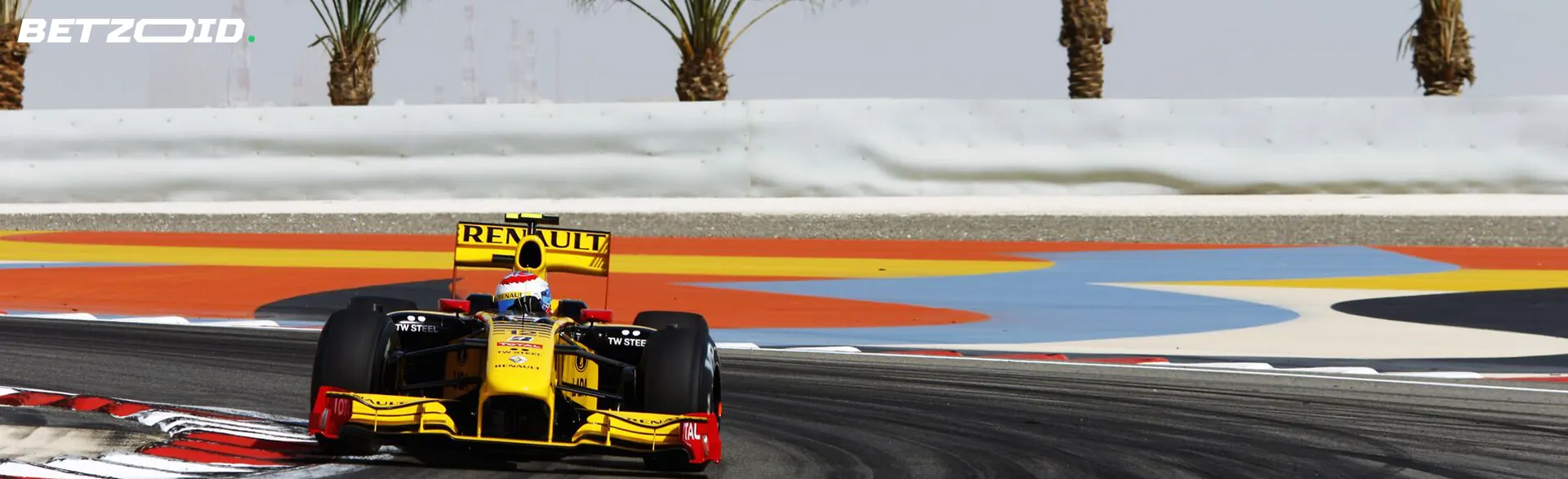 Formula 1 car on the track.