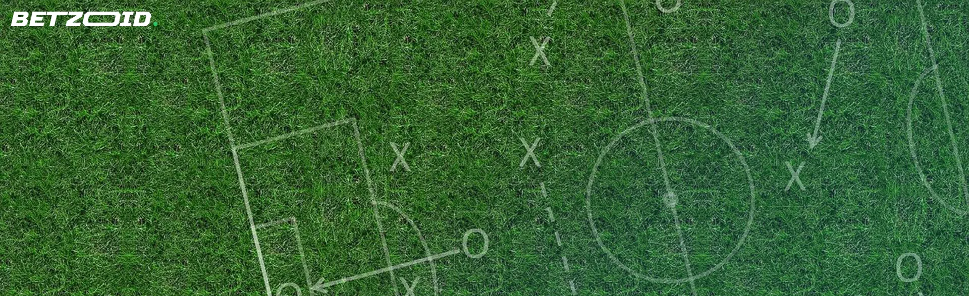 Pagina con strategia dettagliata sul campo da calcio.