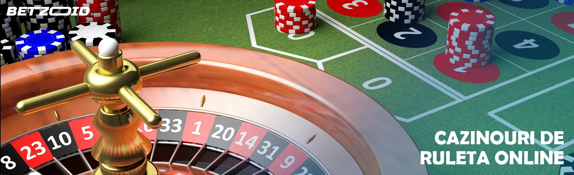 Ruletă virtuală lângă jetoanele de cazinou.