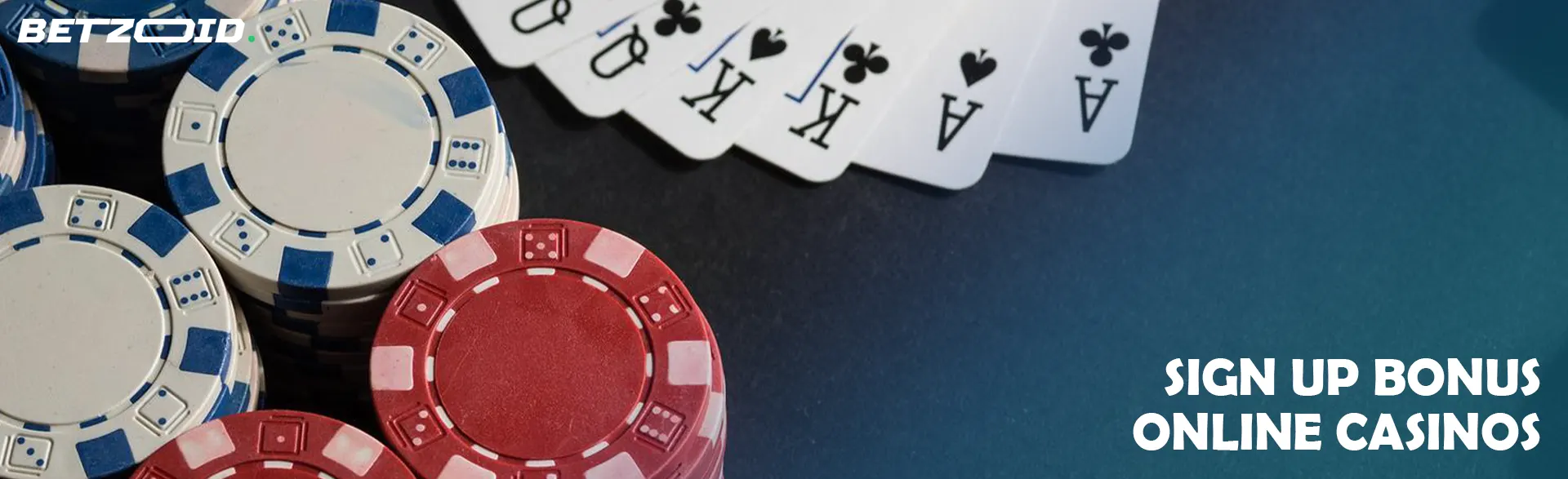 Cards next to casino chips.