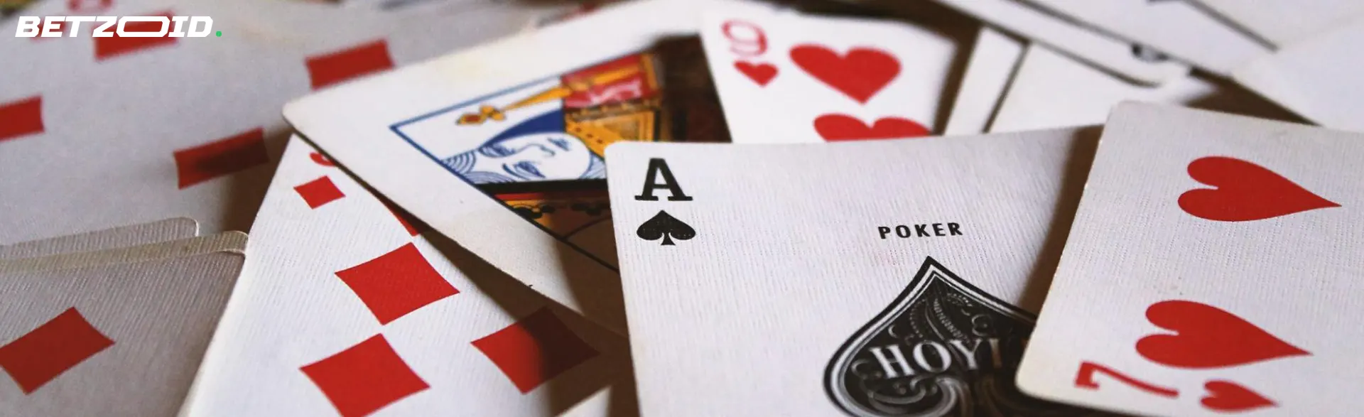 Scattered deck of cards.