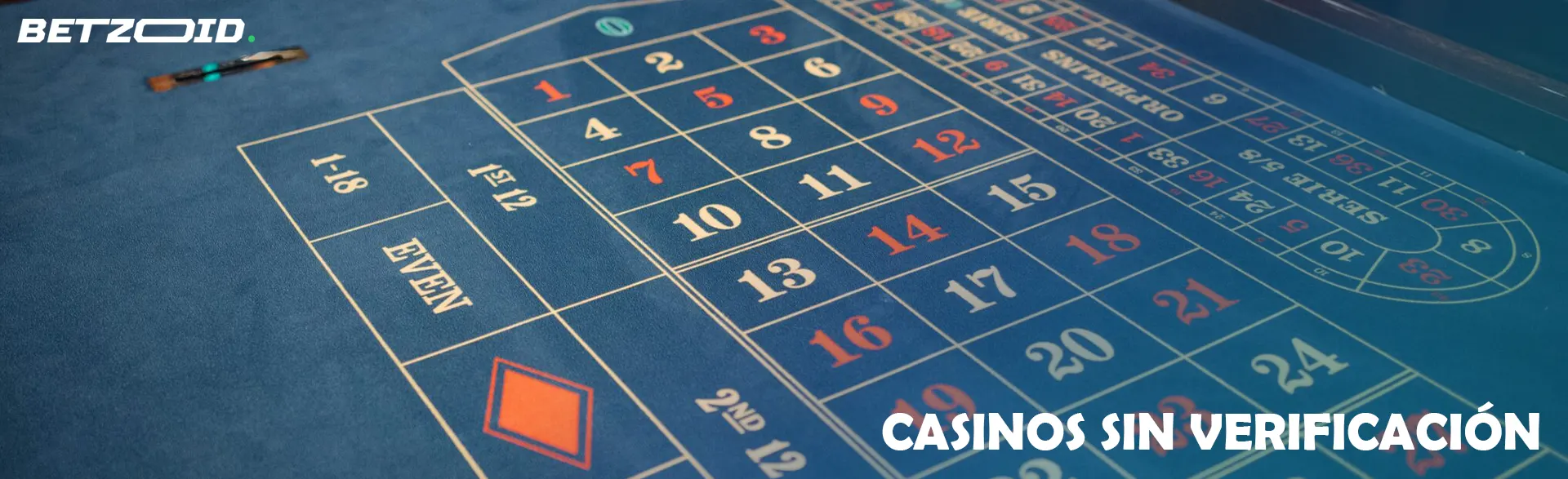 Mesa de ruleta vacía.