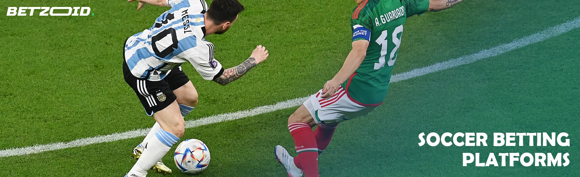 Soccer players in action during the game.