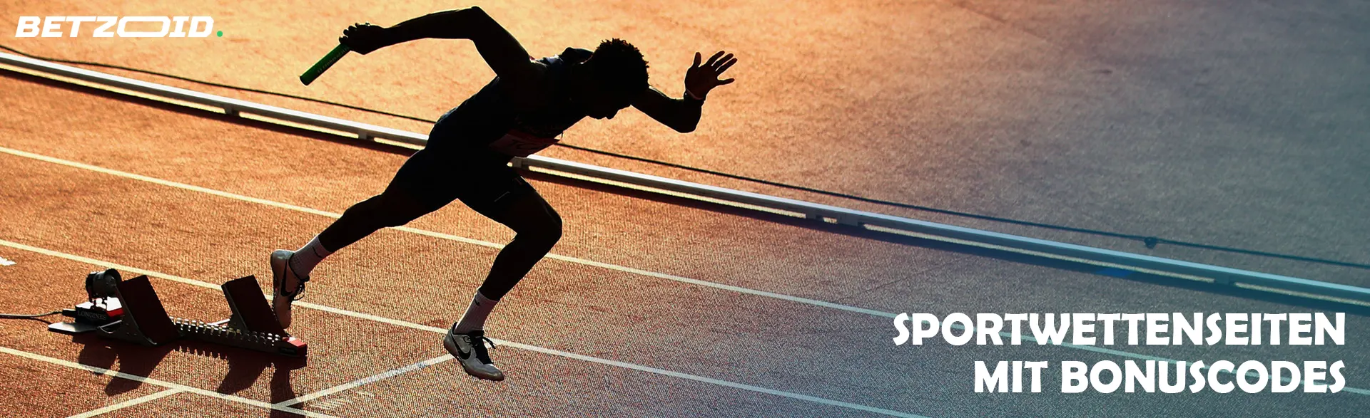 Ein Läufer startet auf einem Laufband.