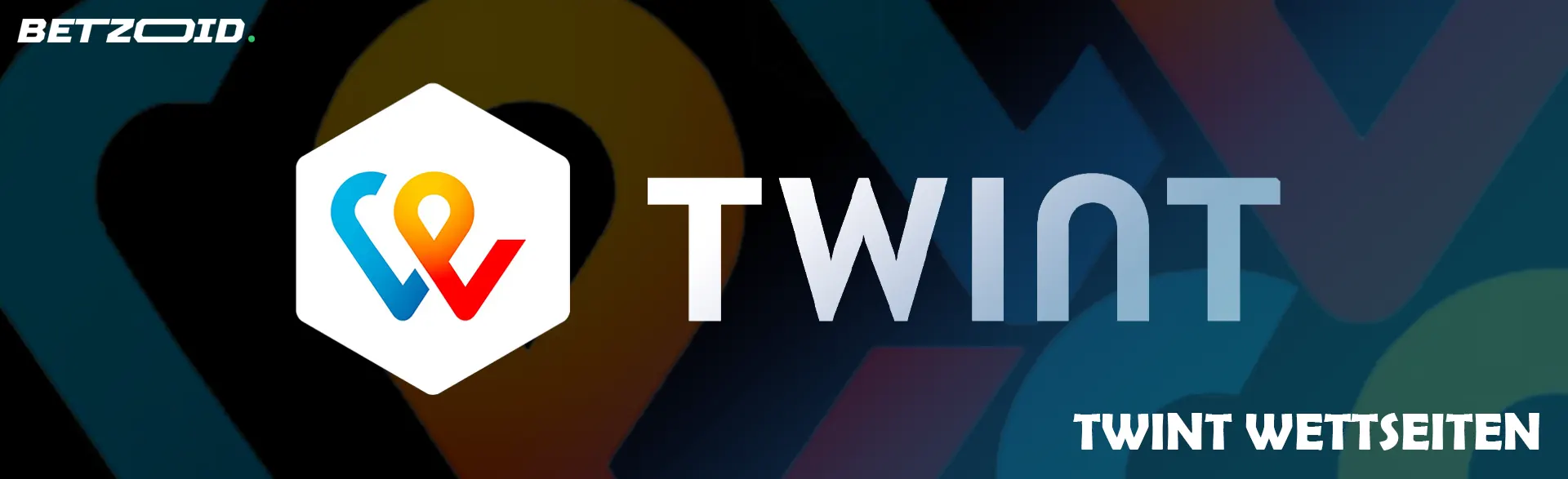 Twint-Logo auf dunklem Hintergrund.