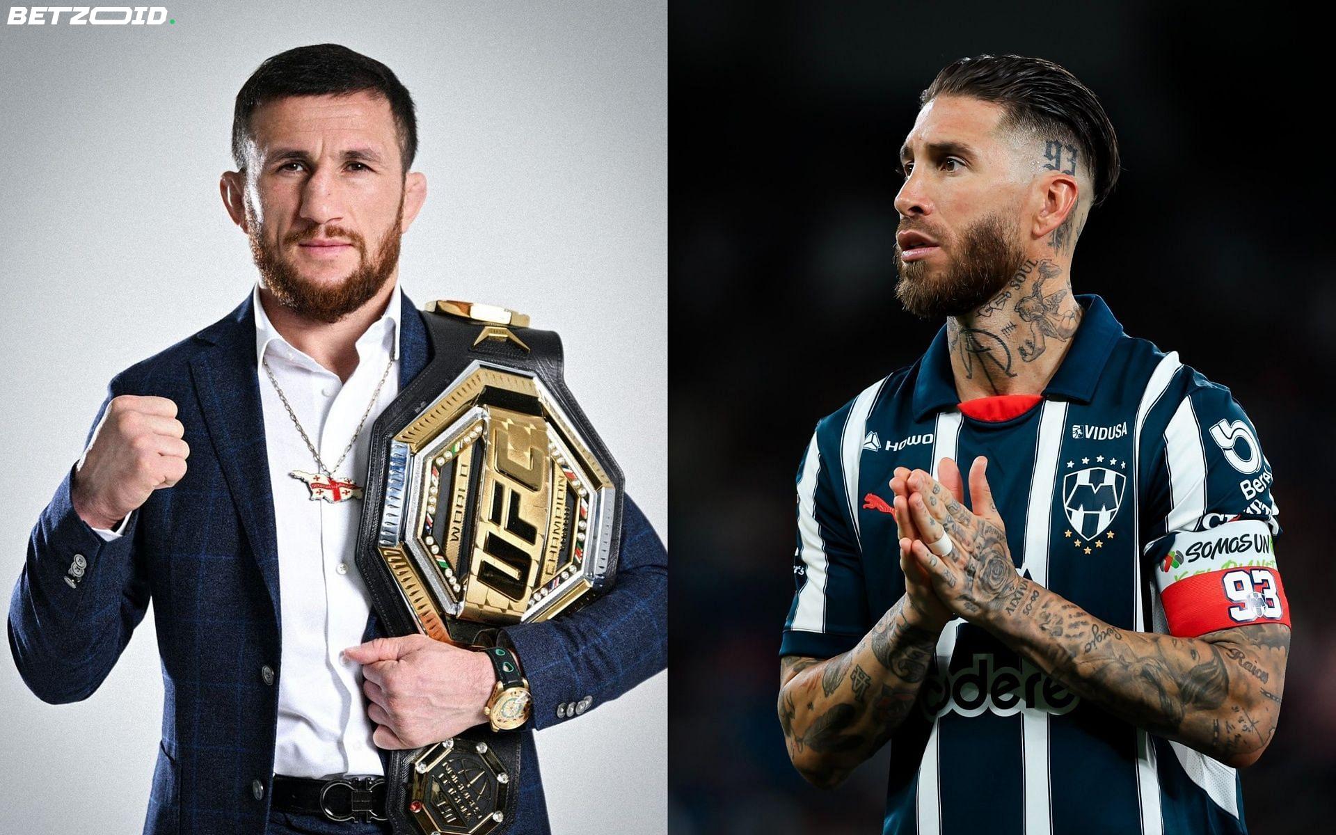 UFC Champion Merab Dvalishvili Opens Up About His Surprising Friendship with 'Football GOAT' Sergio Ramos.