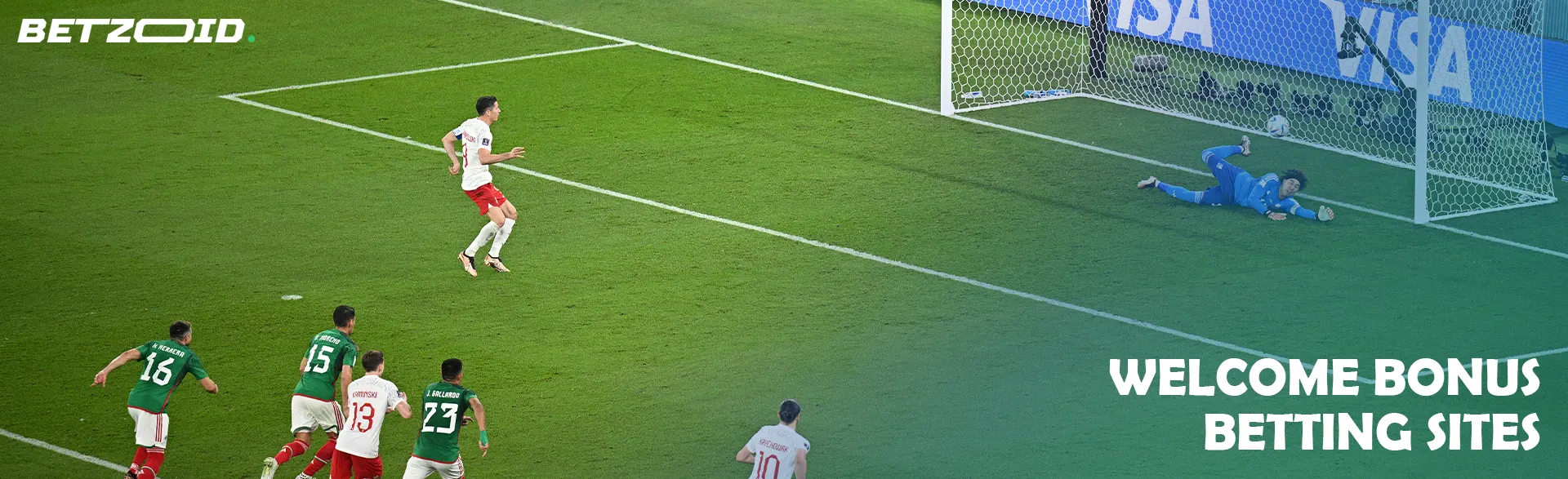 The moment of a football match.