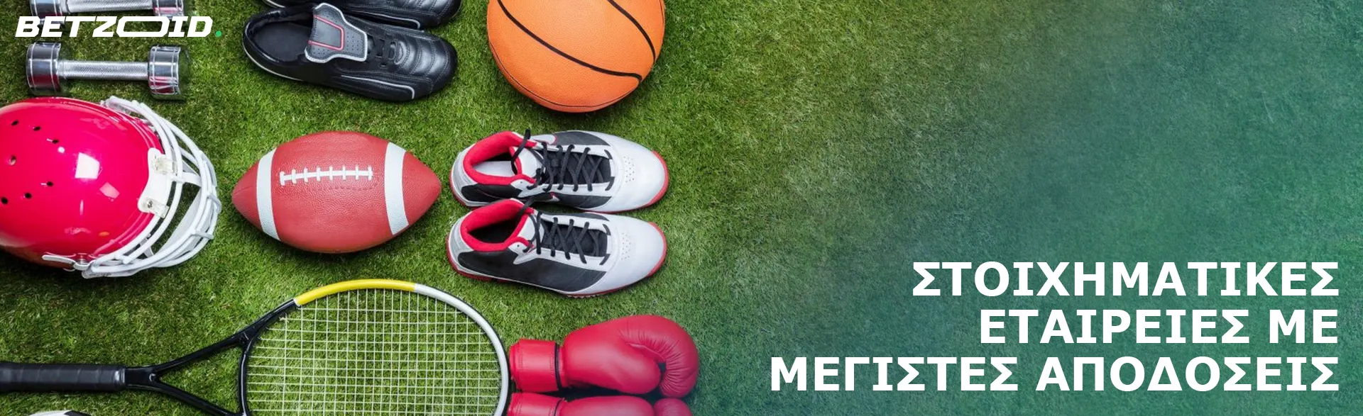 Διάφορος αθλητικός εξοπλισμός στο γρασίδι.